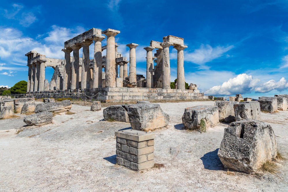 el templo de Aphaia, Isla Aegina