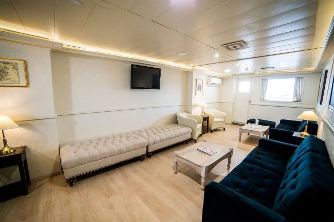 lounge for VIP Package Athens One Day Cruise