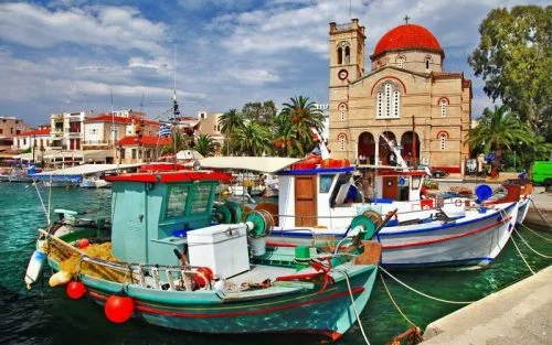 Athens 1 Day Boat Cruise to Aegina Island and Moni Islet